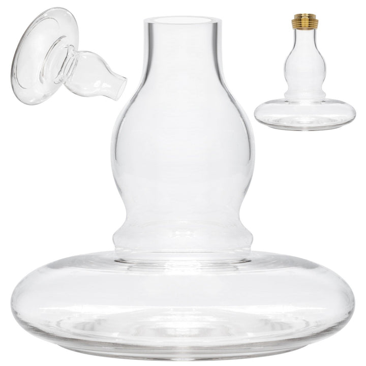 DILAW® Azur Shisha Bowl Glas Ersatzglas Masse: Big Size Höhe: ca. 27cm Bowl ohne Gewinde, Big Size