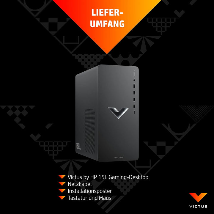 HP VICTUS Gaming PC, Intel® Core™ i5-14400F, 16 GB DDR4 RAM, 512 GB SSD, NVIDIA GeForce RTX 4060, Wi