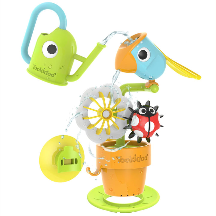 Yookidoo Pour N Spin Tipping Bird Badespielzeug für Kleinkinder, lustiges und lehrreiches Wasserspie