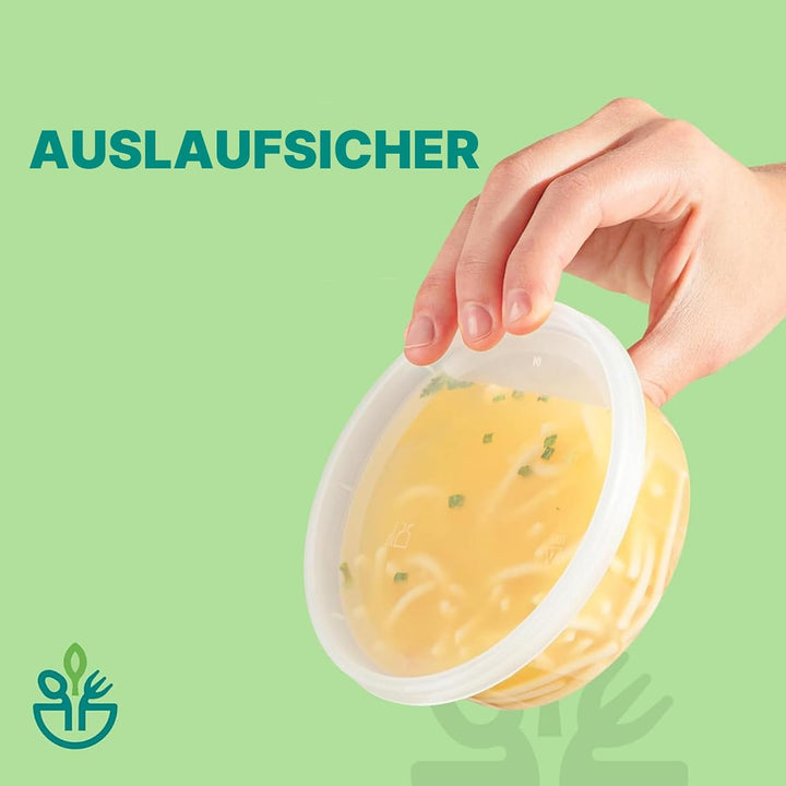 JoyServe Deli-Lebensmittelbehälter mit Deckel – 8 oz 60 Sets – ideal für Lebensmittel, Snacks, zum M
