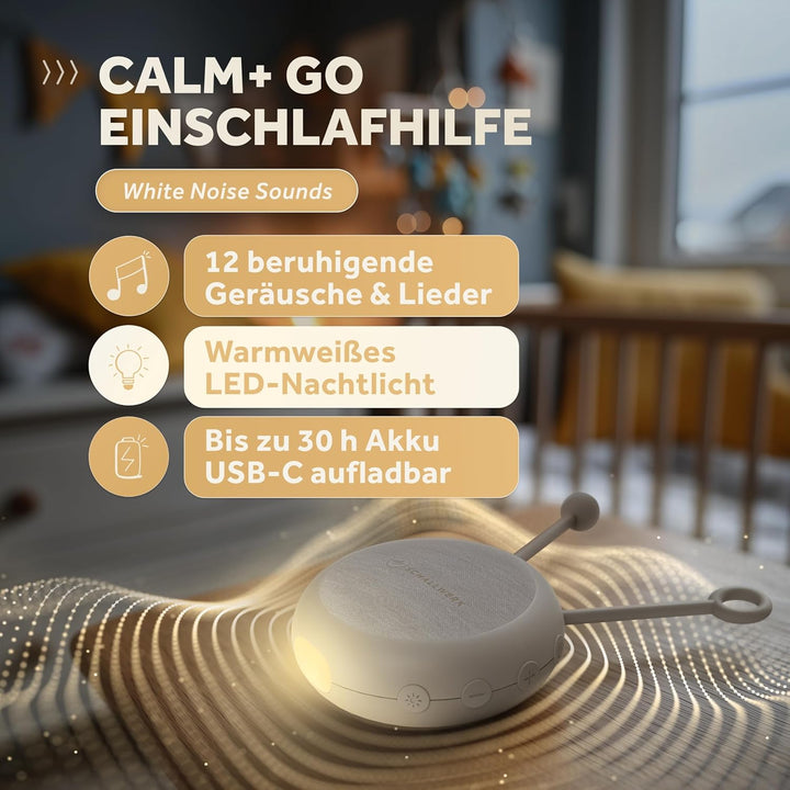 Schallwerk ® White Noise Machine Baby – Einschlafhilfe für Babys & Erwachsene mit weissem Rauschen,