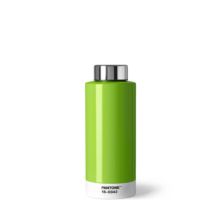 PANTONE Trinkflasche, doppelwandiger rostfreier Edelstahl mit Thermo-Funktion, auslaufsicher, 500 ml