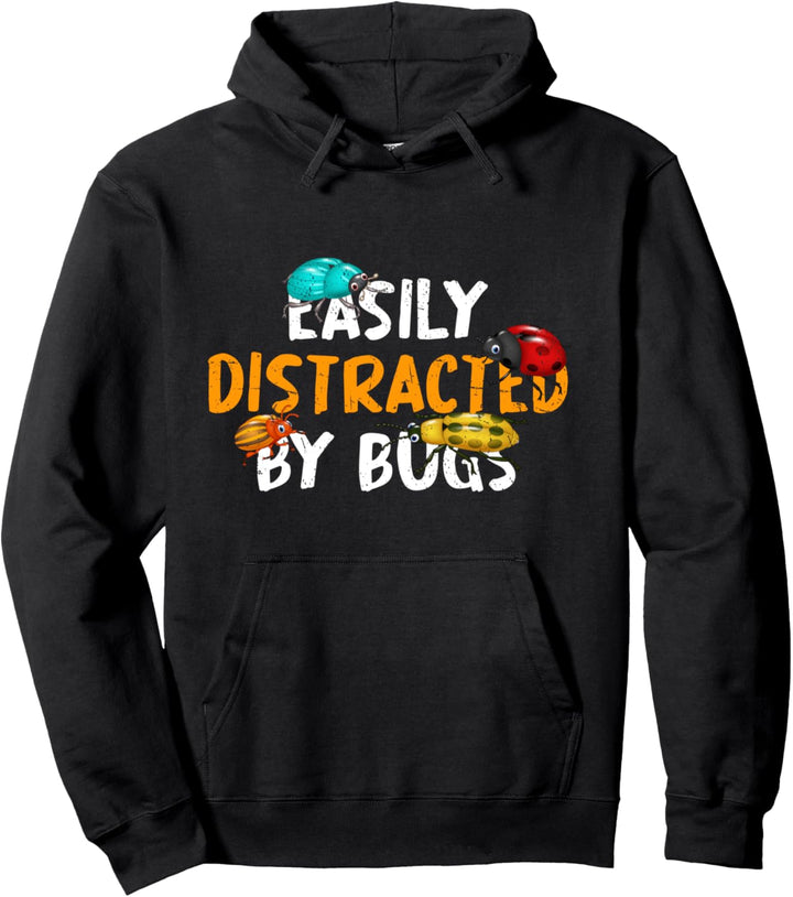 Leicht abgelenkt von Käfern Insekten Sammler Natur Käfer Pullover Hoodie