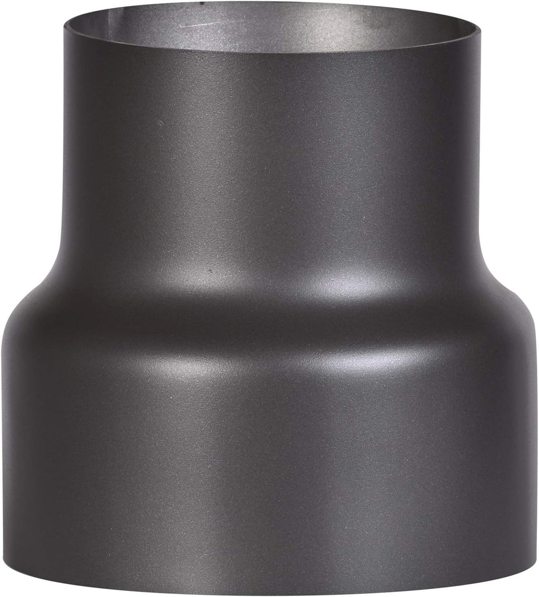 FIREFIX R150/Ü1 Übergangsstück (Reduzierung) für 2 mm Starke Rauchrohre, schwarz lackiert, von 150 m