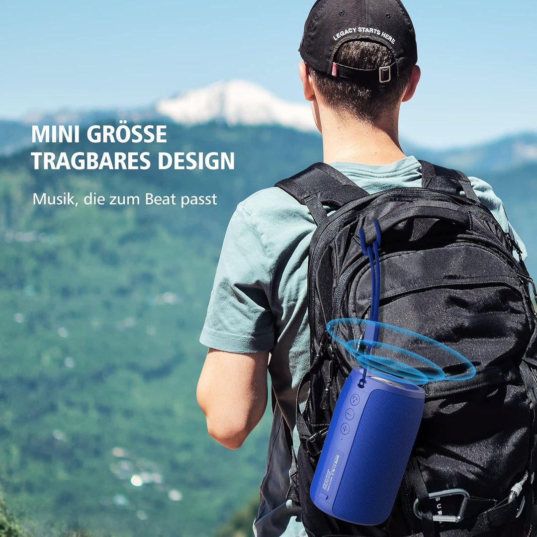 ZEALOT Bluetooth Lautsprecher,Musikbox Bluetooth mit USB/TF Karte/AUX,Bluetooth Box mit IPX5 Wasserd