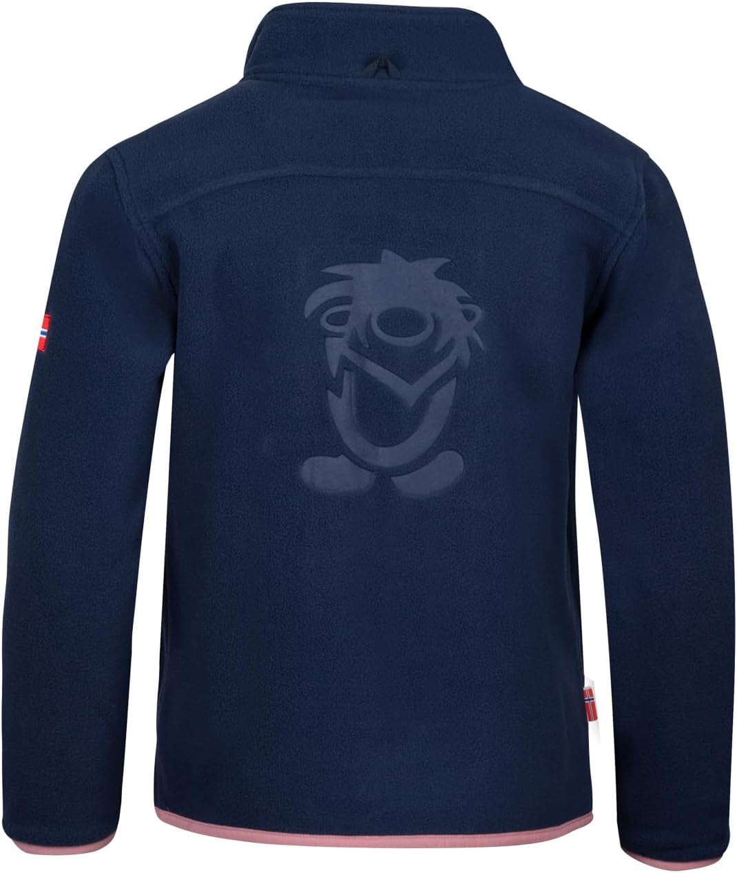 Trollkids Mädchen Oppdal XT Fleece Jacke 92 Marineblau/Violett, 92 Marineblau/Violett