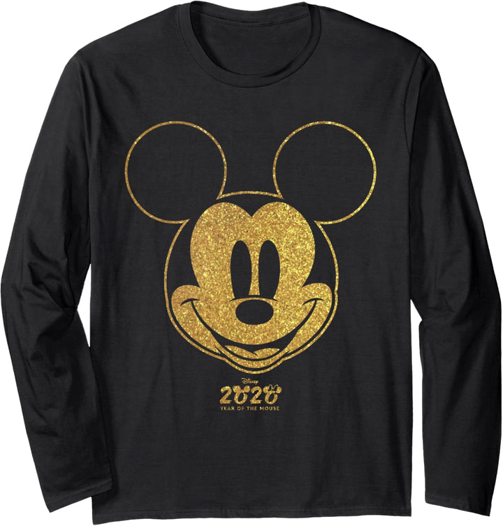 Disney Year of The Mouse Golden Mickey January Langarmshirt