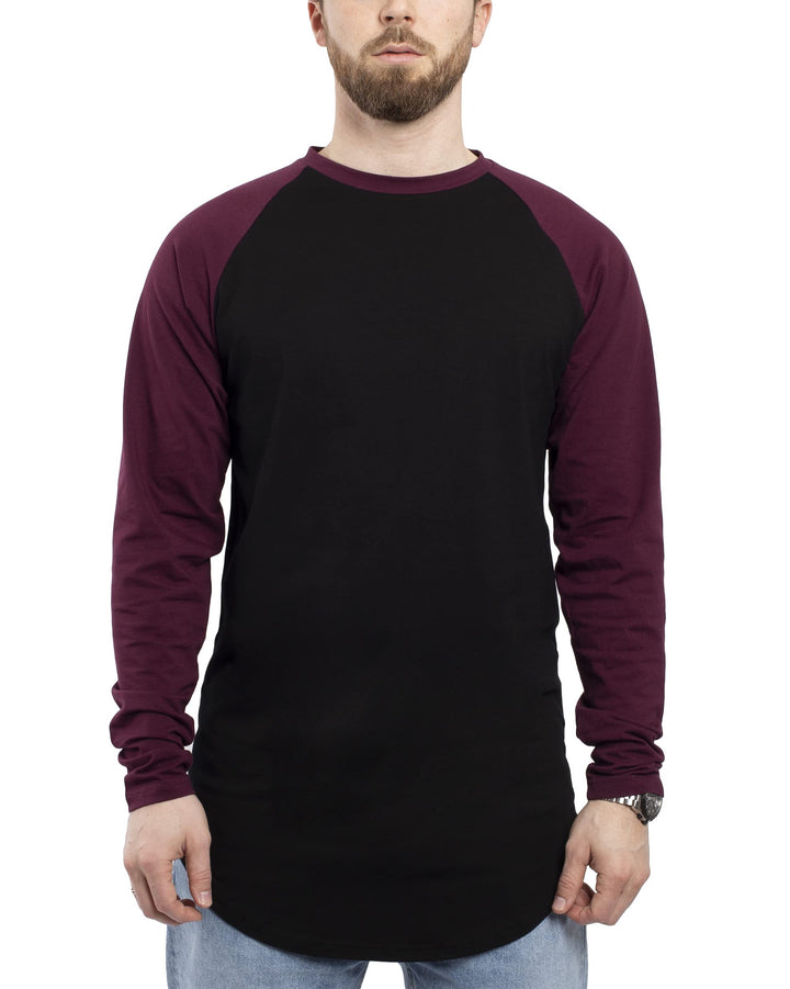 Blackskies Side Zip Langarm T-Shirt | Langes Oversize Fashion Basic Longsleeve Herren Longshirt Long