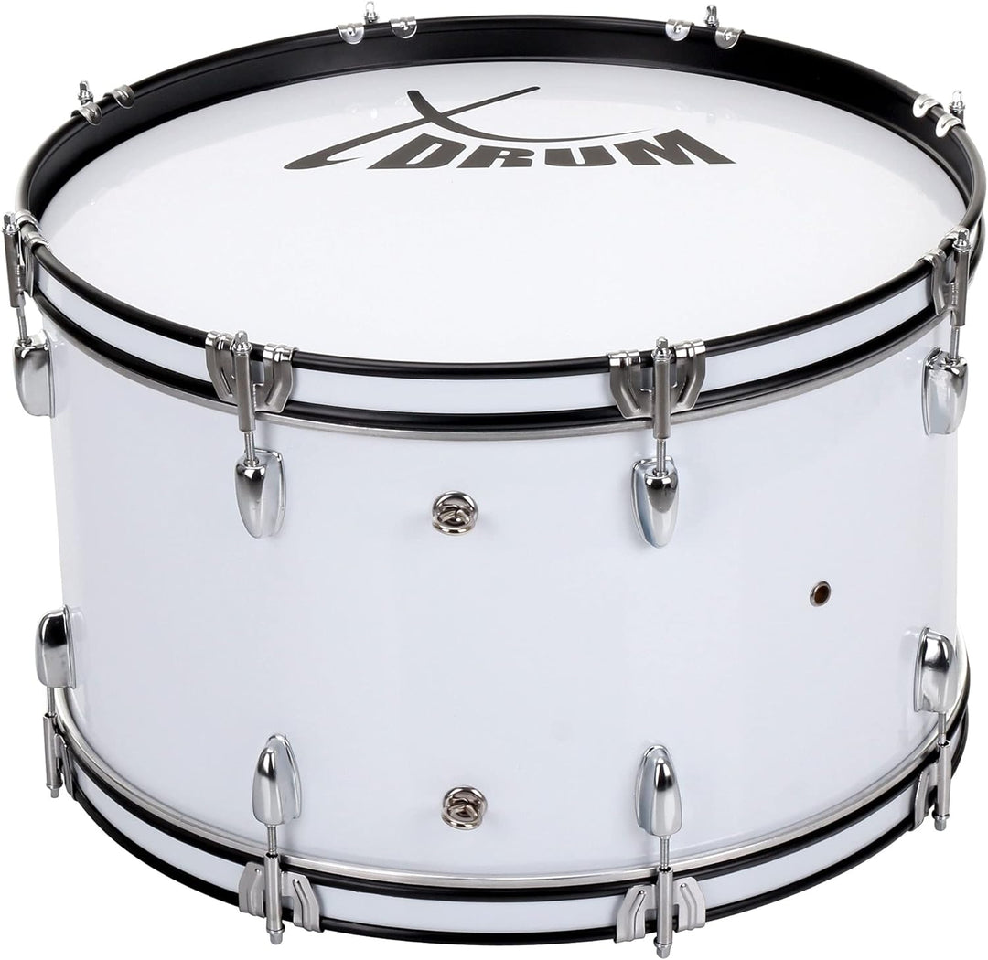 XDrum MBD-222 Marsch Bass Trommel, Fussball Pauke 22" x 12" (7,5 kg, 4 Ösen, Spannschrauben, inkl. P