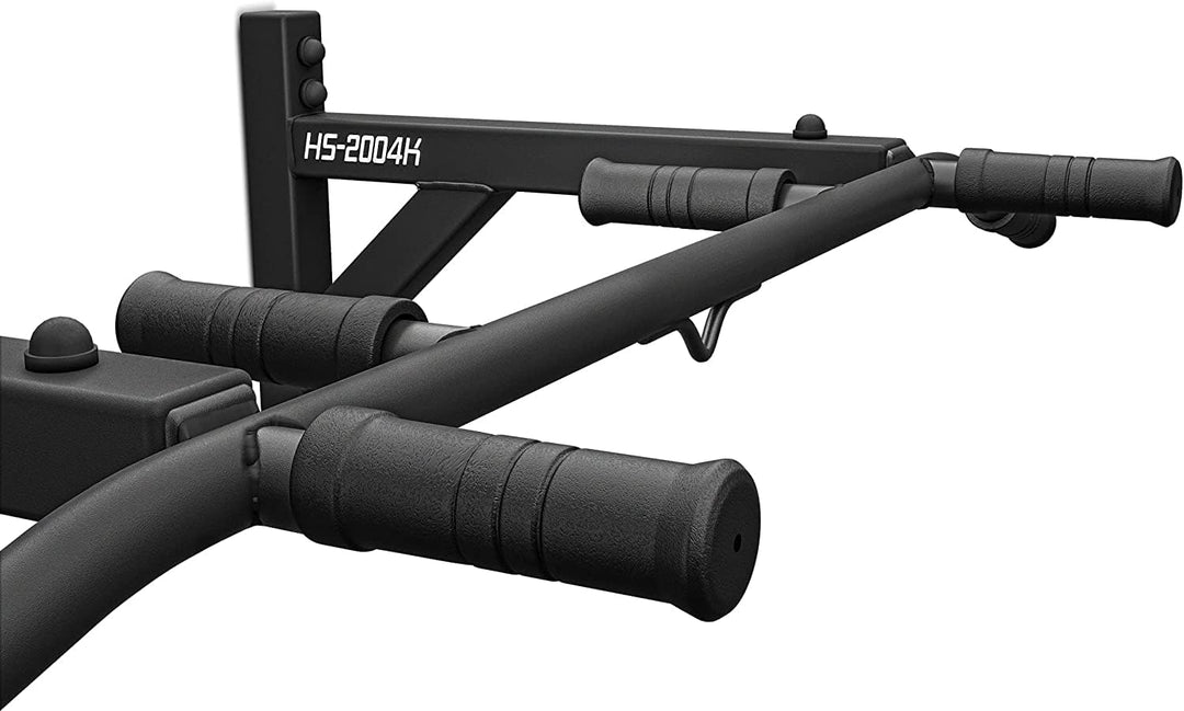 Hop-Sport Multigriff Klimmzugstange für Wandmontage HS-2004K – Profi Fitness Pull Up Bar mit 6 rutsc