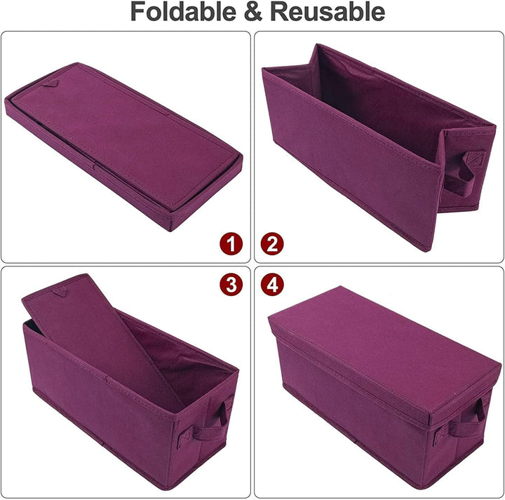 UENTIP CD-Aufbewahrungsbox, 1 Stück, CD-Hülle, 33,5 x 15 x 13,5 cm, Behälter für 60 CDs in vollen Ju