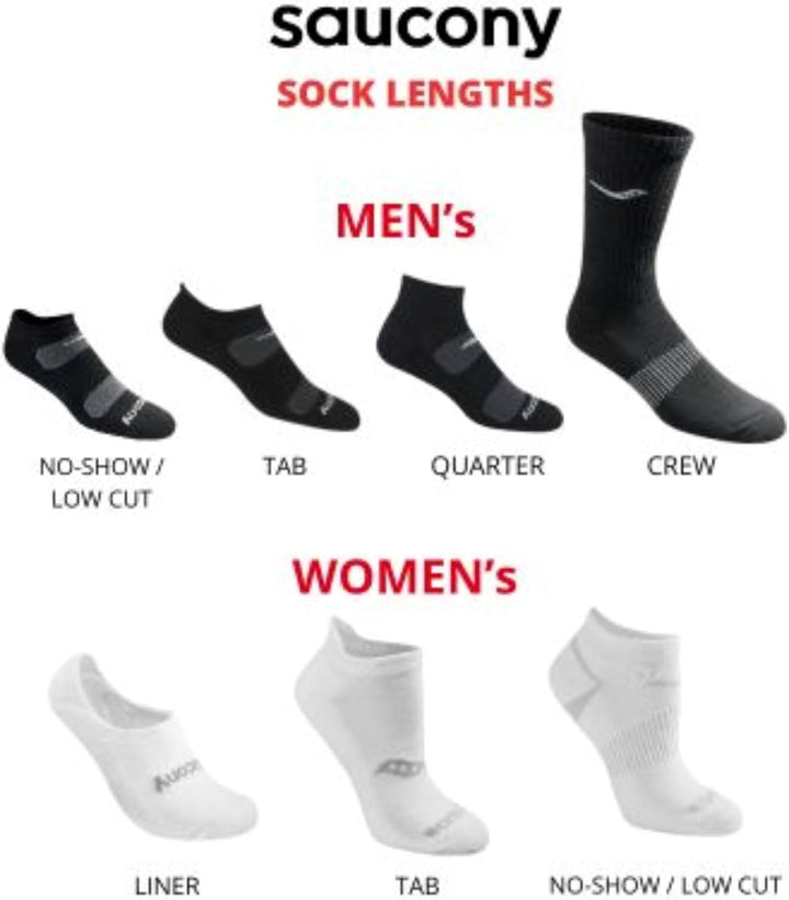 Saucony Herren Socken (6er Pack) M Weiss (6 Paar), M Wei&#xDF; (6 Paar)