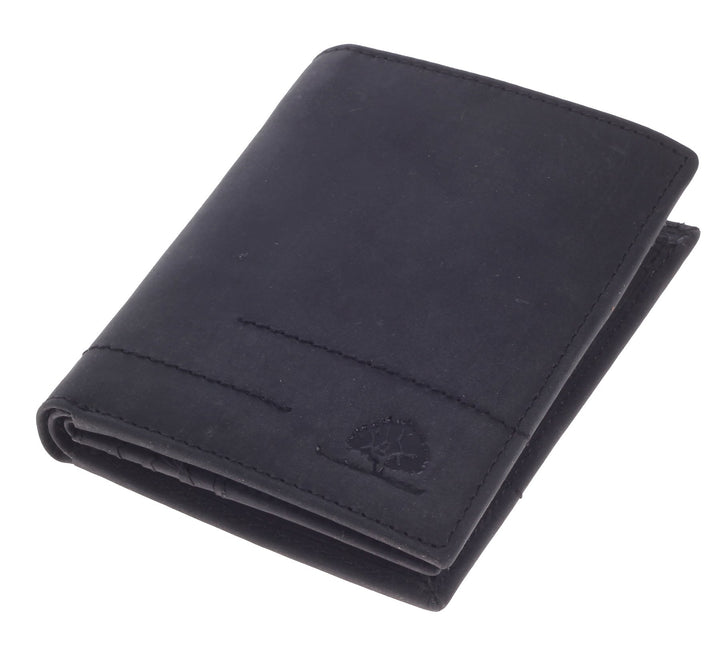 Greenburry Vintage Revival Herren Geldbörse Schwarz 10x12,5x2cm Lederbörse Geldbeutel