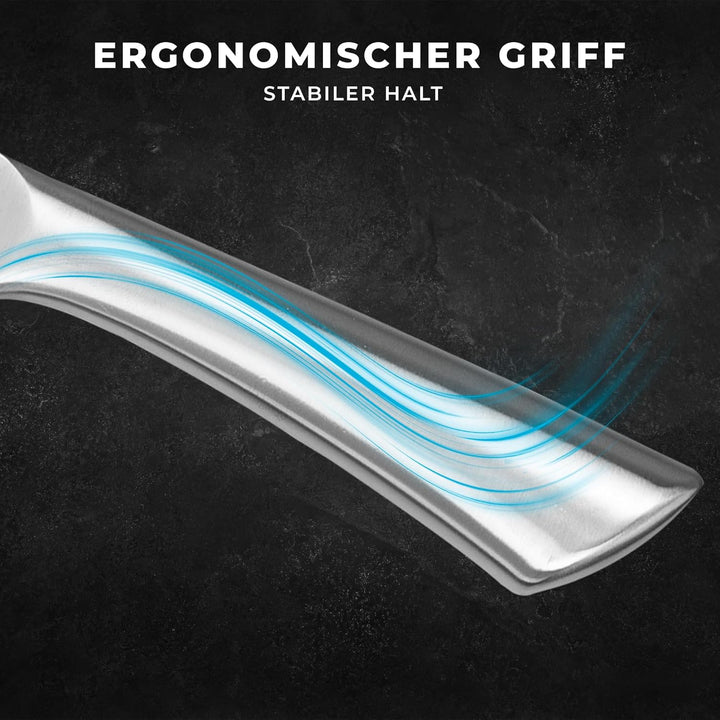 Messerblock mit Messer - 5 Teilig - Messerset und Messer Block - Küchenmesser Set - Kitchen Knife Se