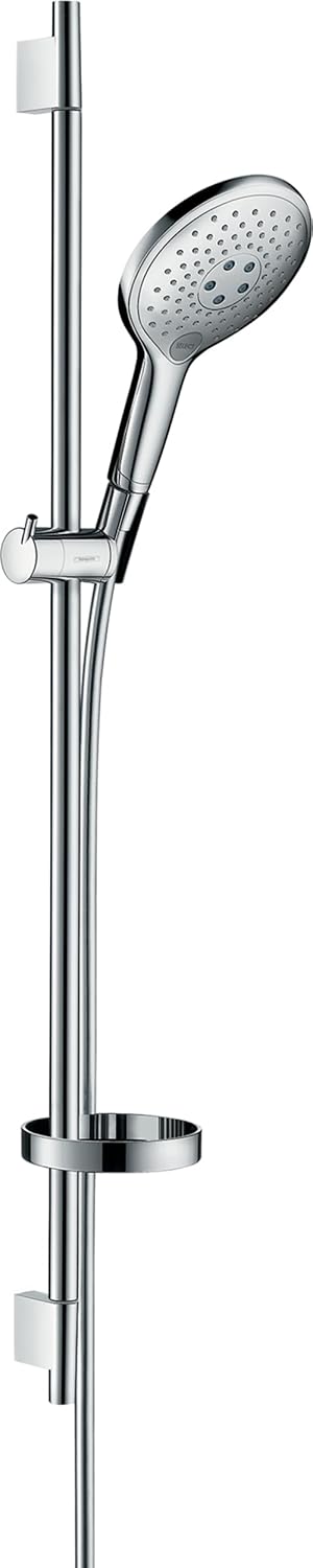 hansgrohe Raindance Select S 150 Duschset 0,90m, 3 Strahlarten mit Seifenablage, Chrom 0,90m Set Chr