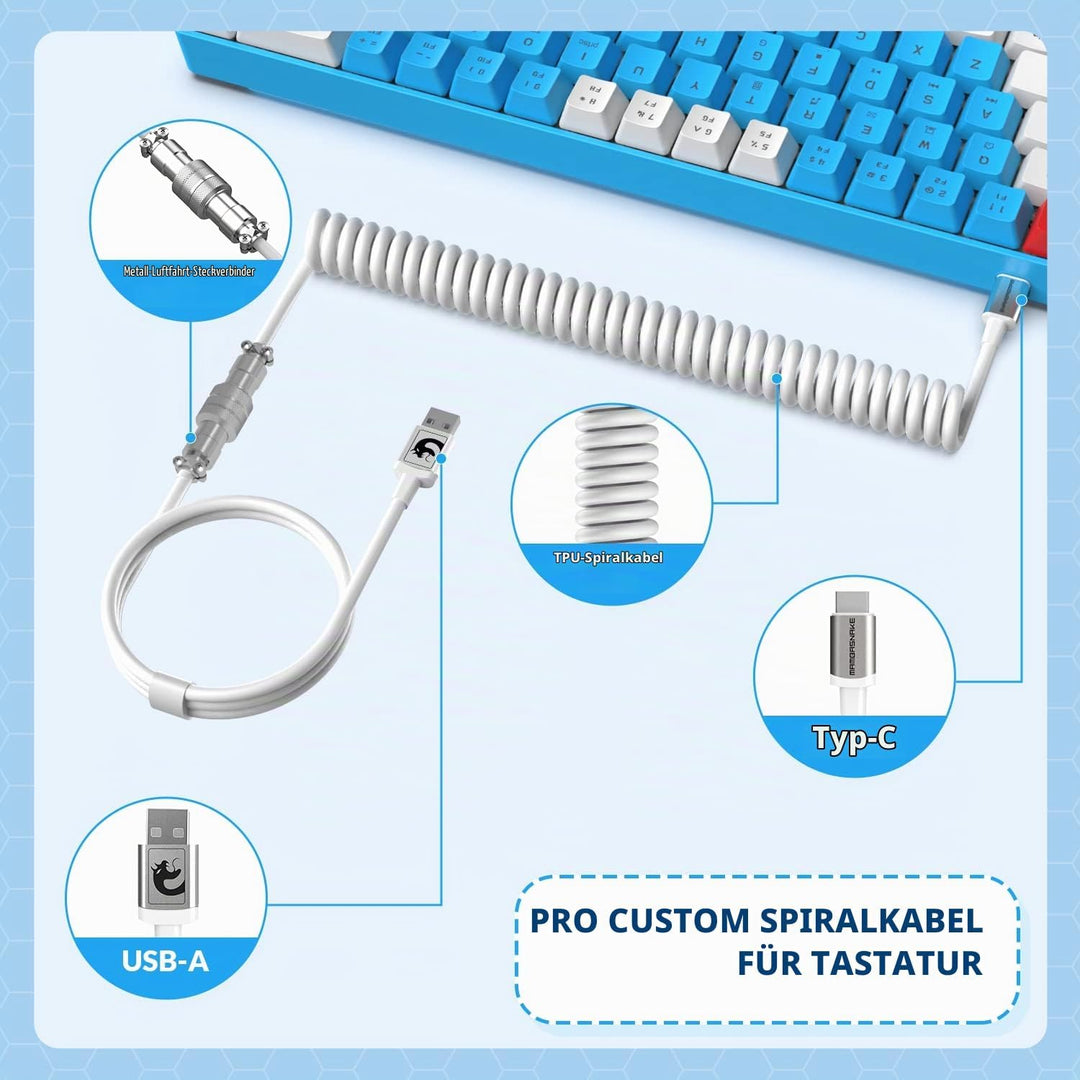 YINDIAO T8 60% Gaming-Tastatur,68 Tasten,Kompakte,Kabelgebundene,Mechanische Mini-Tastatur mit 18 Ch