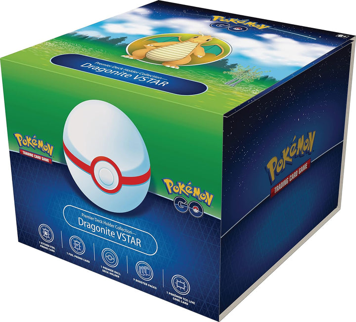 Pokémon GO Premier Deck Holder Collection Dragonite VSTAR Collection Box - EN Einzelbett, Einzelbett