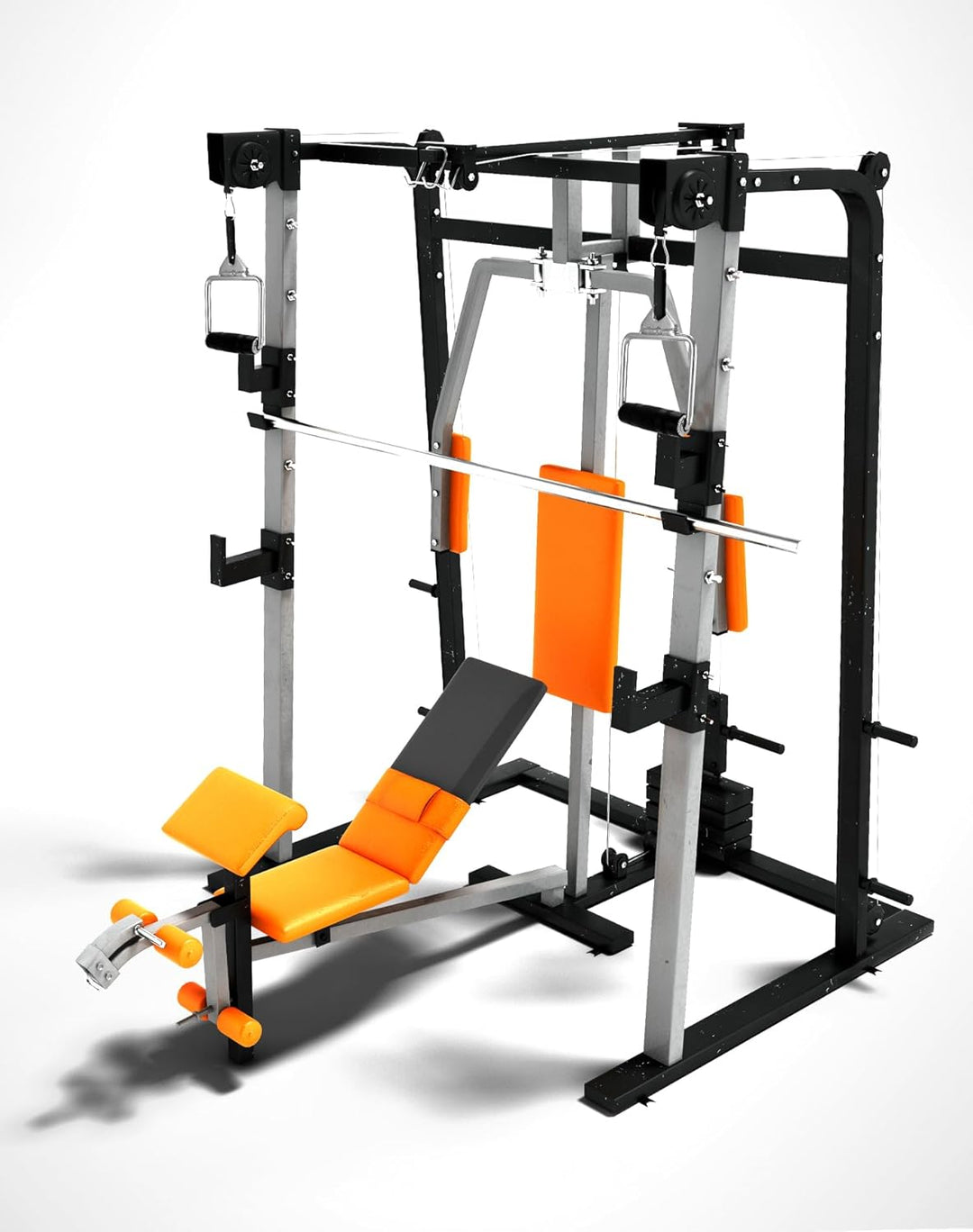 QWORK® 2 Stück Kabelzug Griffe mit Gummigriff, Latzug Griff für Workout am Seilzug