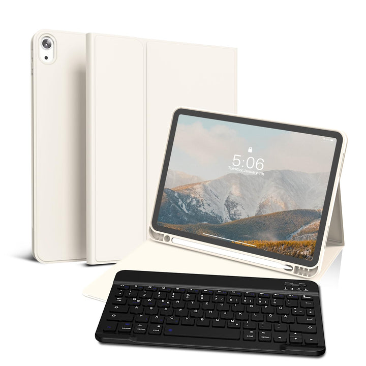 Hülle mit Tastatur für iPad Air 11 Zoll (M4/M3/M2) 2026/2025/2024, iPad Air 5./4. generation 2022/20