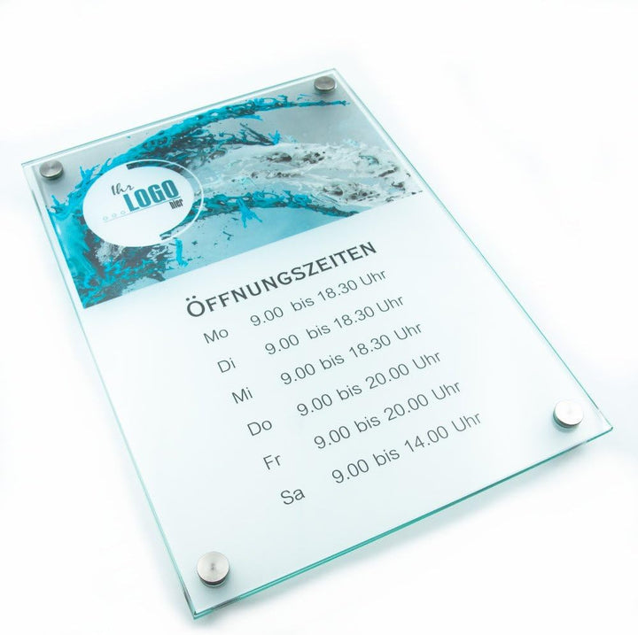 Türschild Glas Vitrum B (DIN A4), DIN A4