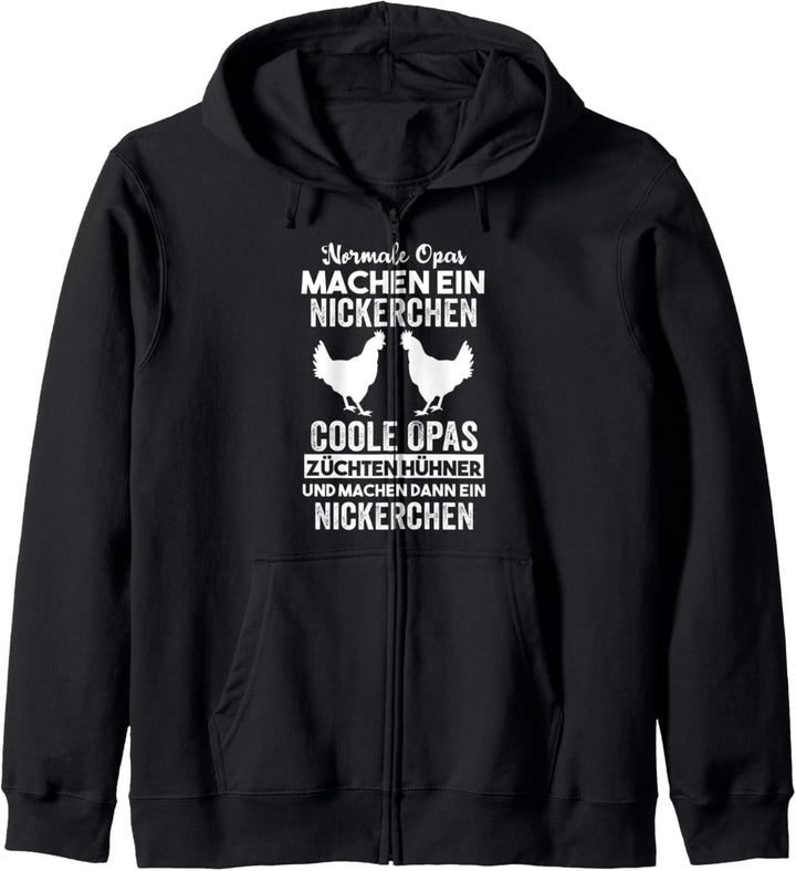 Huhn Hühner Opa Kapuzenjacke