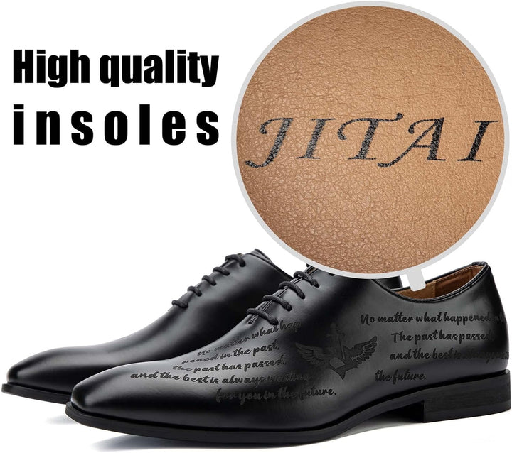 JITAI Mokassins Herren Elegante Schuhe Freizeit Loafer Herren Anzug Schuhe 42 EU Schwarz 03, 42 EU S