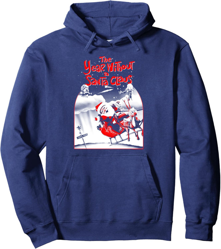 The Year Without a Santa Claus Santa Poster Weihnachtsmann Pullover Hoodie