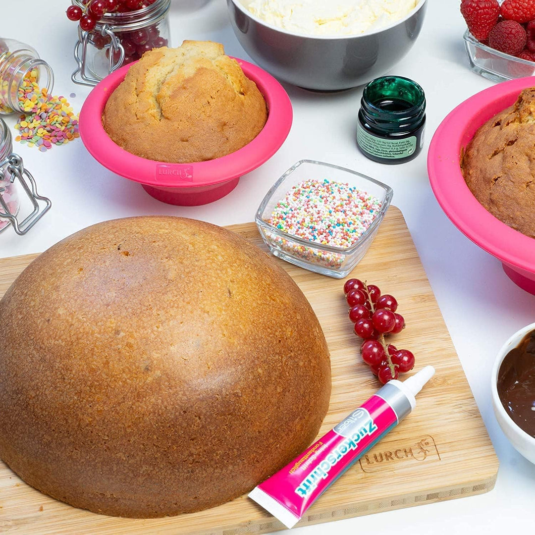 Lurch FlexiForm 83005 Halbkugel 3er Set zum Backen von Kuchen in Form von Köpfen, Bällen, Marienkäfe