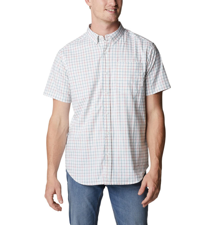 Columbia Herren Rapid Rivers Ii Short Sleeve Wander-Shirt 3X Weisses Gitter, 3X Weißes Gitter