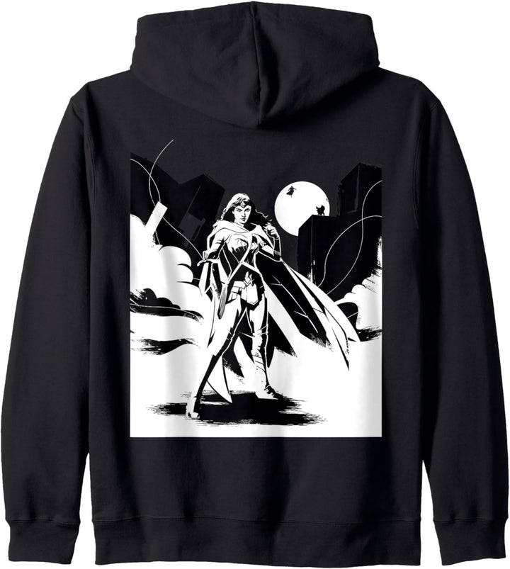 DC Batman V Superman Wonder Woman Splash Noir Kapuzenjacke