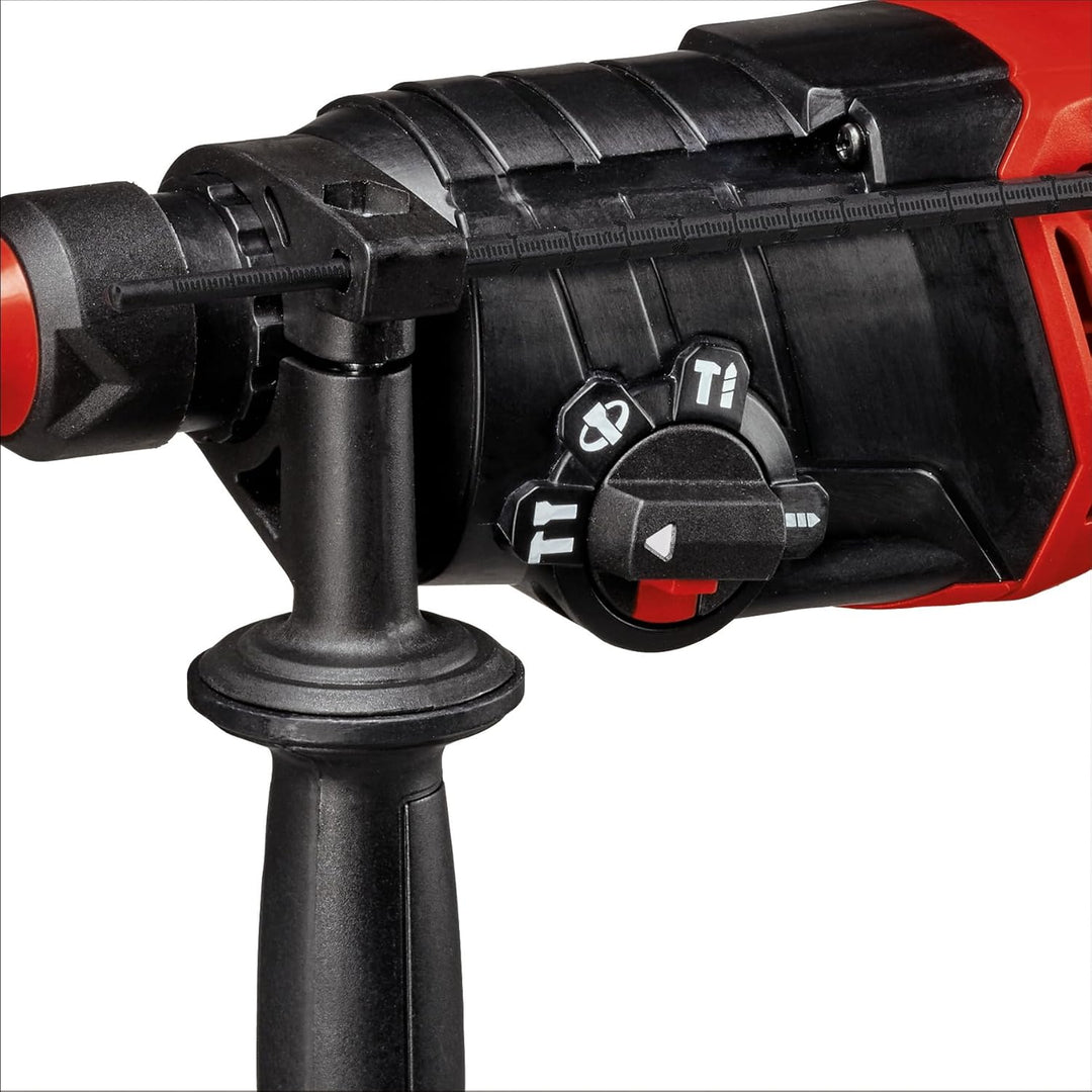 Einhell Bohrhammer TC-RH 800 4F (800 W, 2.6 Joule, Bohren + Hammerbohren + Meisseln mit/ohne Fixieru