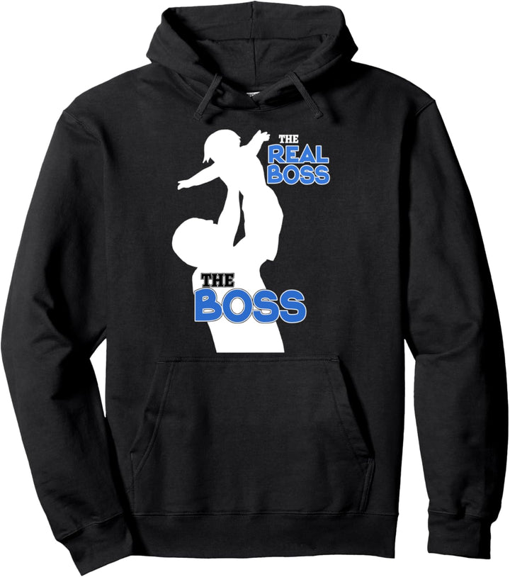Tochter Mann Sohn Opa Vati Vater The Boss the real Boss Pullover Hoodie