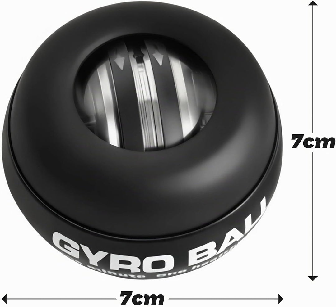 Gyroball Schleifenschwarzhülle, Handgelenktrainer-Ball, Auto-Start, 5-stufiger Widerstands-/Lichtst