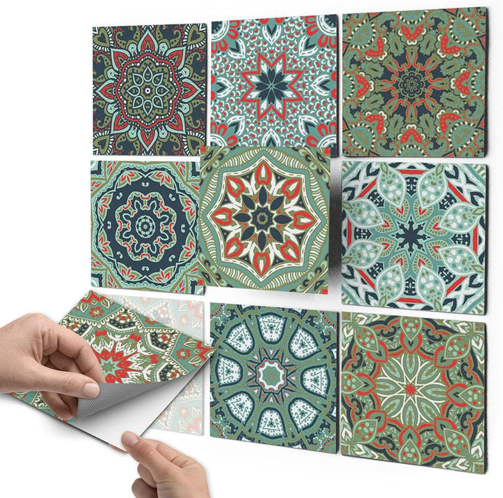 50 Stück Klebefliesen 20x20 cm für Bad und Küche - Fliesenfolie, Fliesenfaufkleber - Fliesensticker,