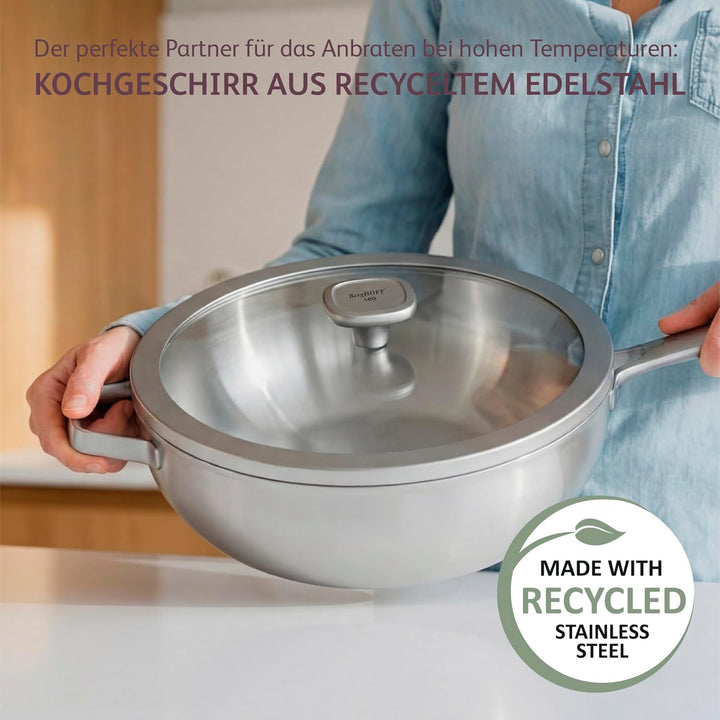 Berghoff - Wok mit Deckel Graphite 28cm
