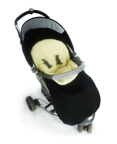 Baby Fusssack WinterFusssack für Kinderwagen wolle Graphit [071] Graphit mit Kaputze, Graphit mit Ka