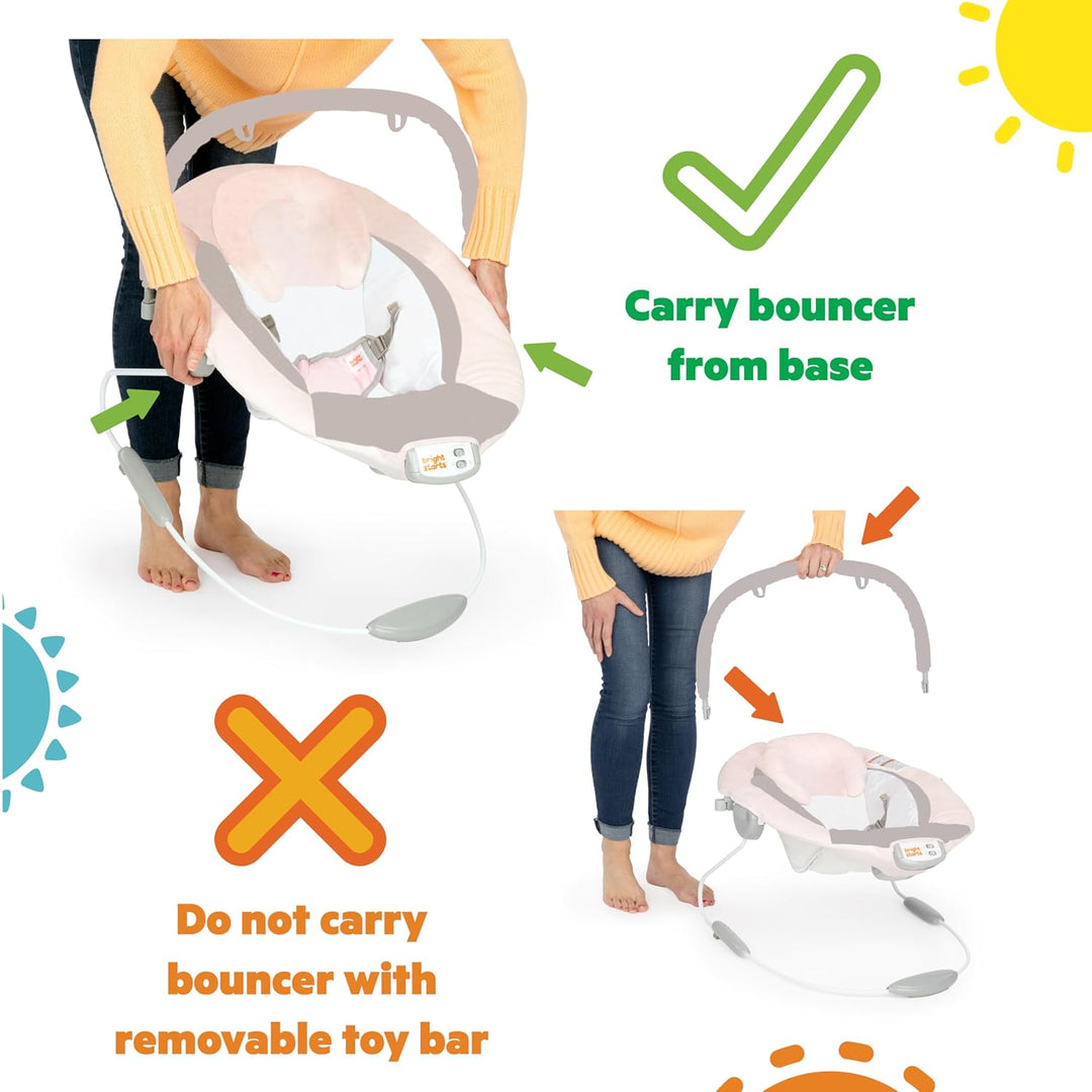 Disney Baby Winnie Puuh Hunny Hues Babywipper von Bright Starts mit beruhigenden Vibrationen, Unisex