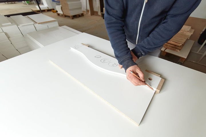 KraftKids Wickelaufsatz weiss passend für breite HEMNES bis 160 cm breit mit Blende