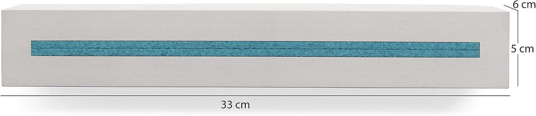 Schlüsselbrett mit Ablage aus Beton light edition 33x6x5 cm, Schlüsselboard Wand, Schlüsselaufbewahr