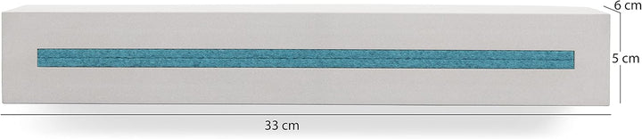 Schlüsselbrett mit Ablage aus Beton light edition 33x6x5 cm, Schlüsselboard Wand, Schlüsselaufbewahr