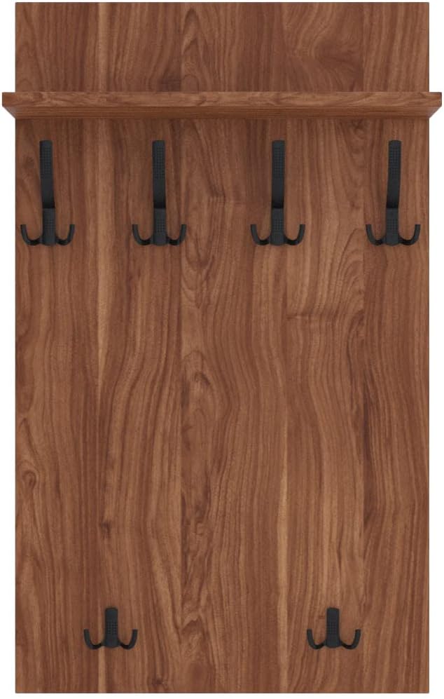 AKKE 120x60 | MAXI Garderobenpaneel Wandgarderobe Garderobe Wandpaneel Kleiderstange SCHWARZ | BURGU