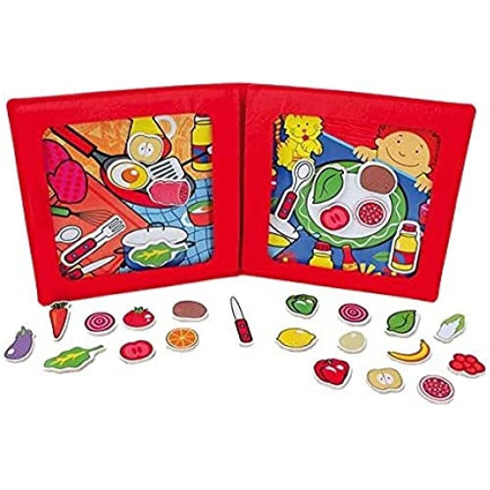 small foot Mobiles Kochen „Magnet“, Sortierspiel für Kinder, aus Holz, ab 3 Jahren. Art-Nr. 4756