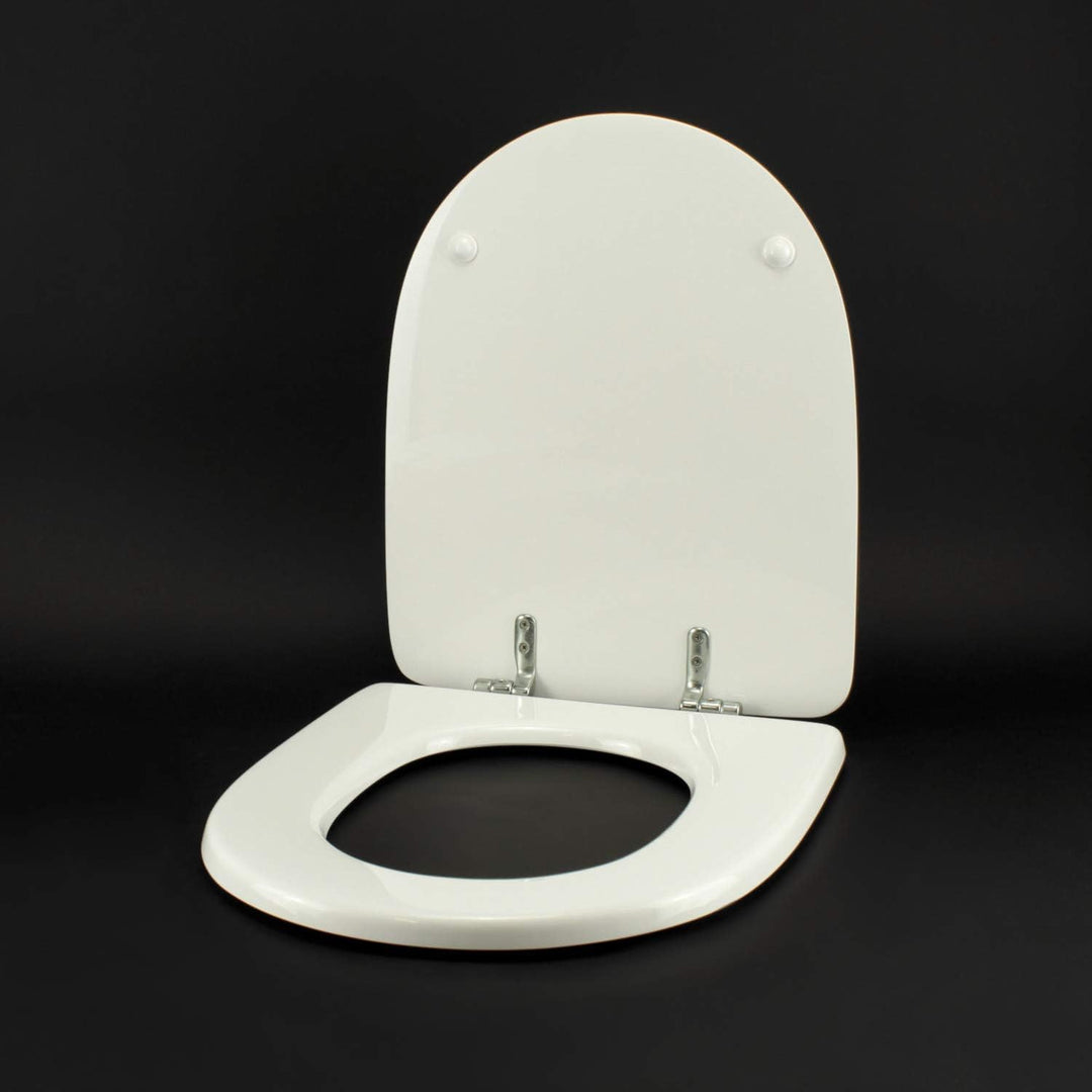 WC-Sitz für JACOB Delafon Antares Weiss Reissverschluss Chrom normal oder verlangsamt Softclose Reis