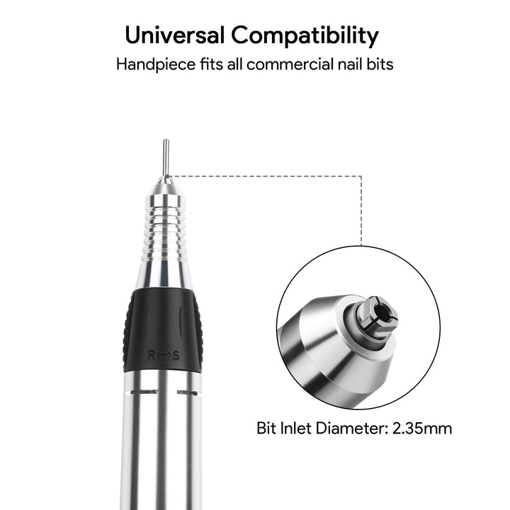 JSDA® Nagelfräser elektrisch JD400, Profi 30000 U/Min, Set Nagelfeile Maniküre Pediküre Gelnägel, Ac