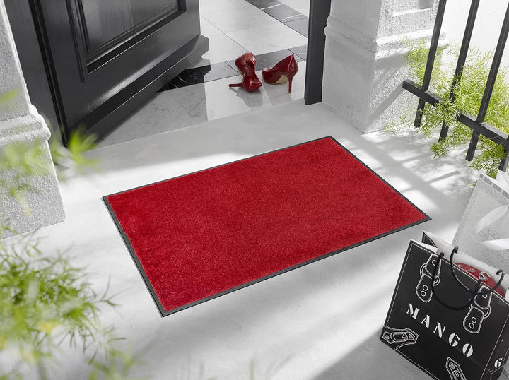 wash+dry Fussmatte, Regal Red 50x75 cm, innen und aussen, waschbar, 50x75 cm