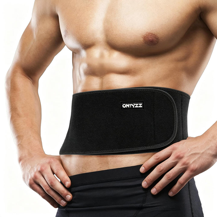 ONTYZZ Rückenstützgurt Einstellbar Bodybuilding Lendengürtel für Sportschutz Schmerzlinderung Haltun