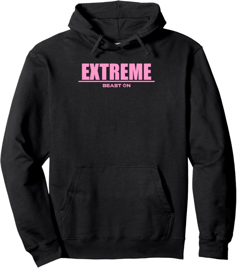 Extreme Schrift rosa modern Bodybuilding Workout Fitness Gym Pullover Hoodie