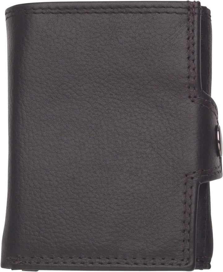 Josephine Osthoff Mini Geldbörse mit Münzfach, RFID Credit Card Holder Damen und Herren Slim Wallet