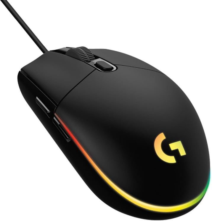 Logitech G203 Gaming-Maus mit anpassbarer LIGHTSYNC RGB-Beleuchtung, 6 programmierbare Tasten, spiel