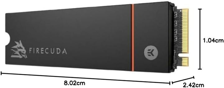 Seagate FireCuda 530 NVMe SSD 2TB, für PS5/PC, M.2 PCIe Gen4 ×4 NVMe 1.4, bis zu 7.300 MB/s, 3D-TLC-